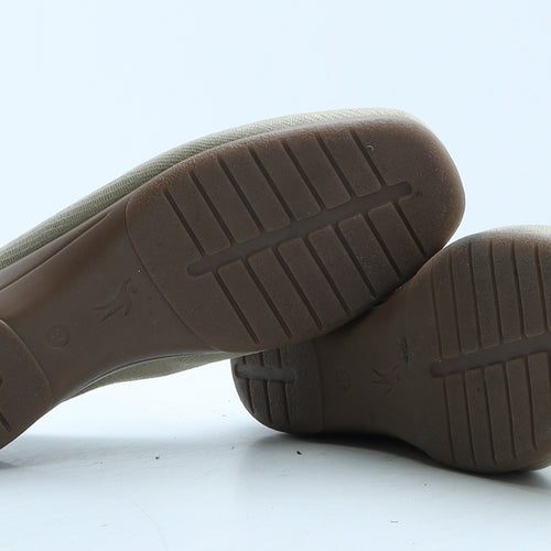 Pavers Womens Beige Geometric Leather Loafer Casual UK 4 37