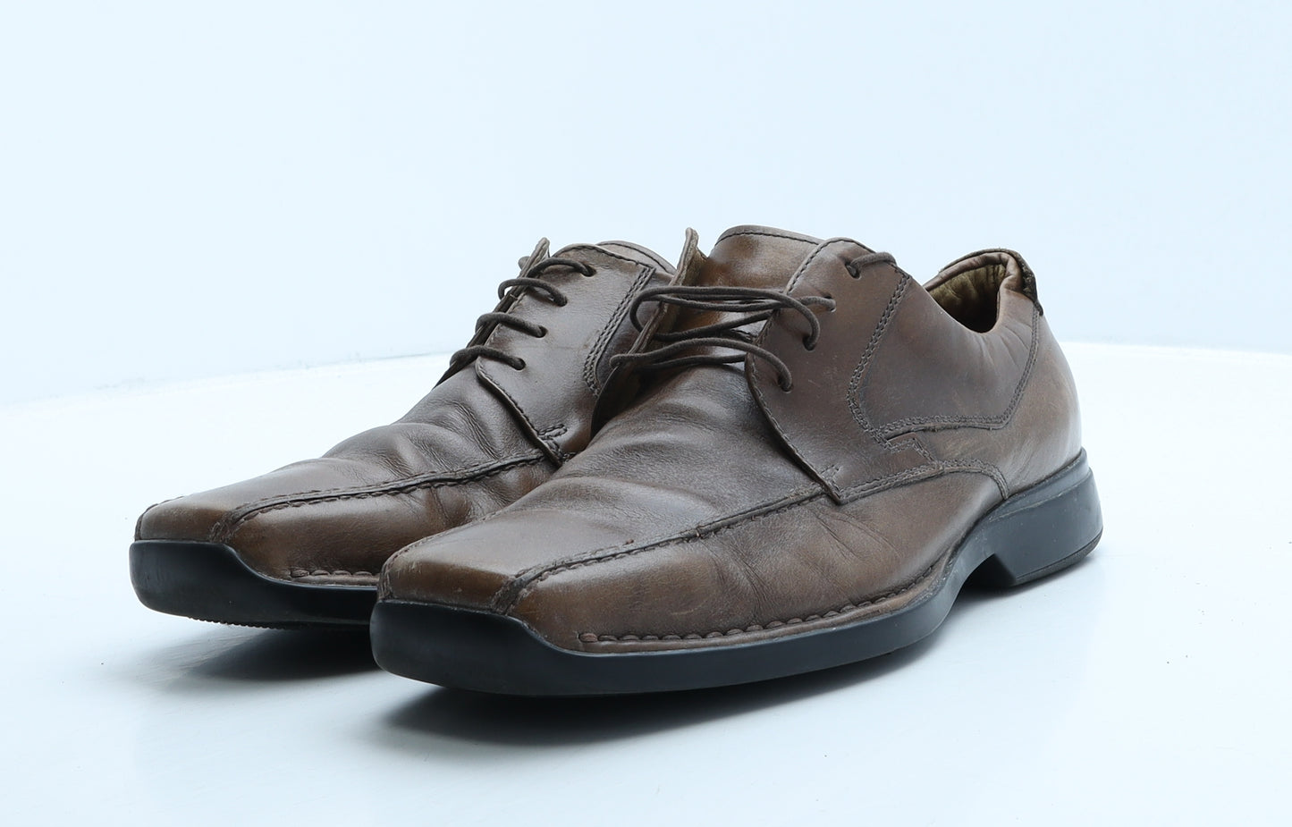 NEXT Mens Brown Leather Oxford Casual UK 9