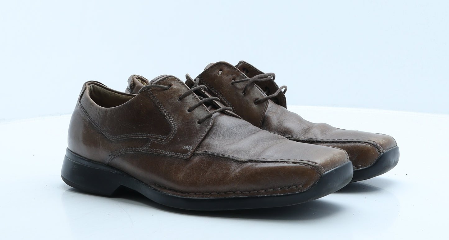 NEXT Mens Brown Leather Oxford Casual UK 9
