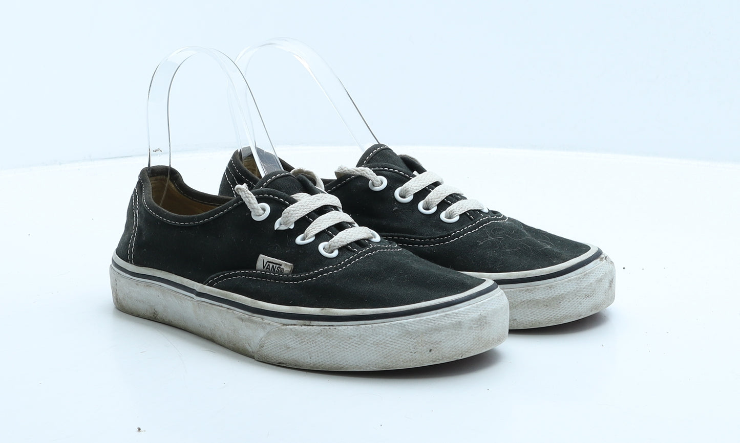 VANS Womens Black Fabric Trainer UK 4.5 37.5