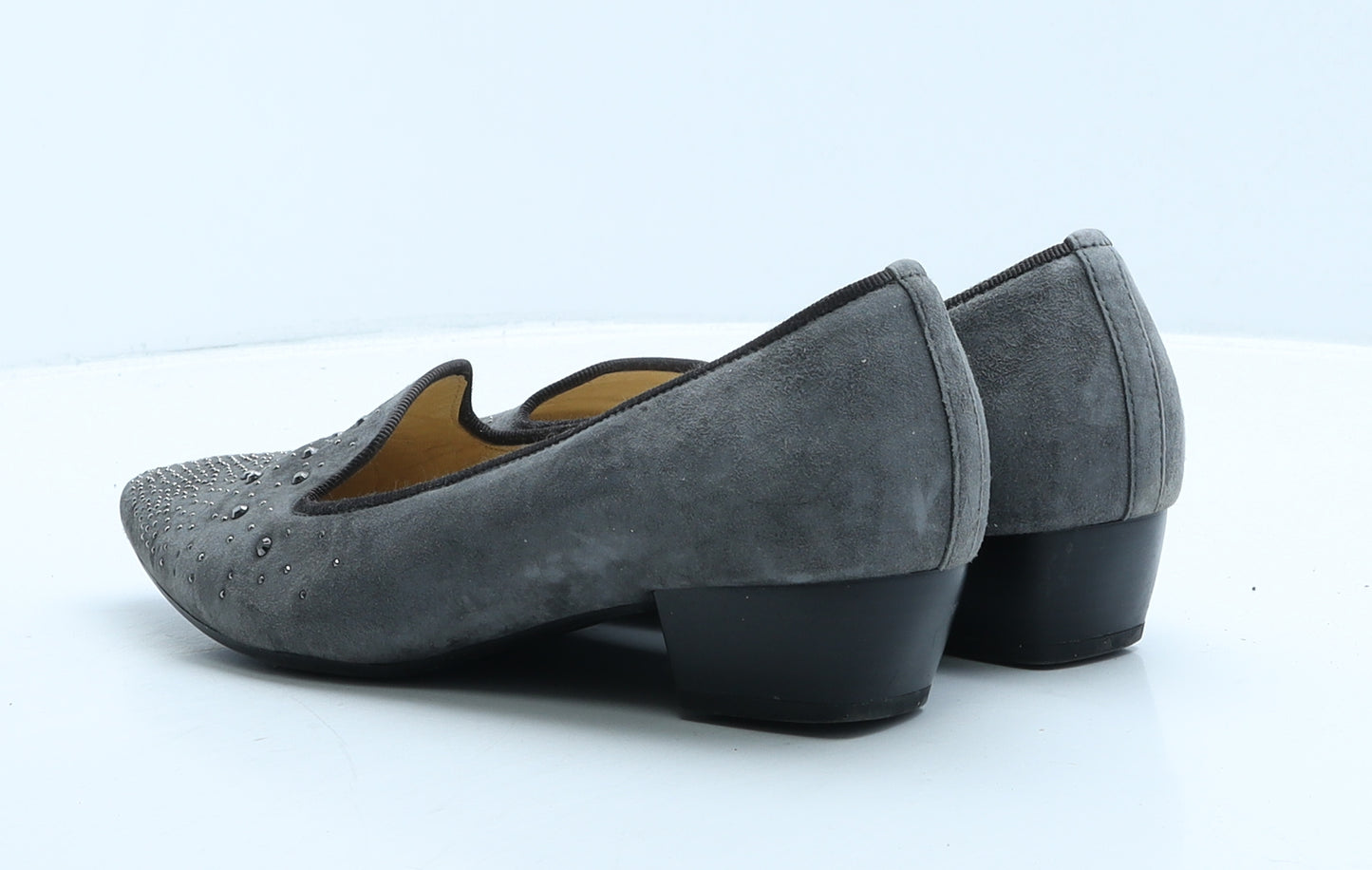 Gabor Womens Grey Suede Ballet Casual UK 6.5