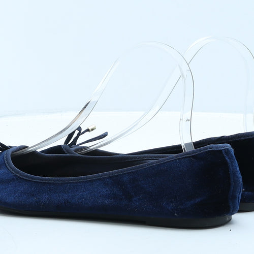 George Womens Blue Synthetic Ballet Flat UK 5 38