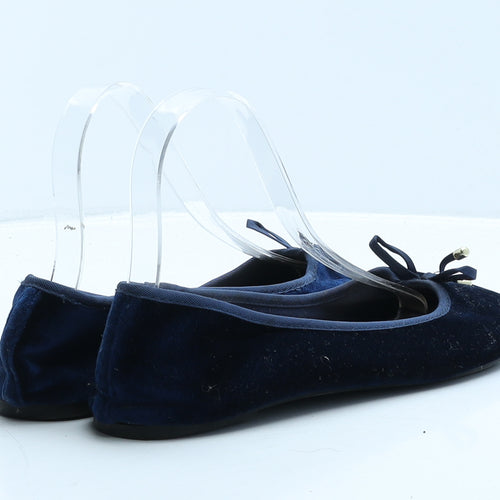 George Womens Blue Synthetic Ballet Flat UK 5 38