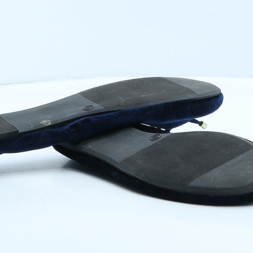 George Womens Blue Synthetic Ballet Flat UK 5 38