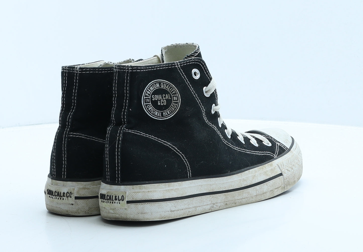 SoulCal&Co Womens Black Fabric Trainer UK 6 39