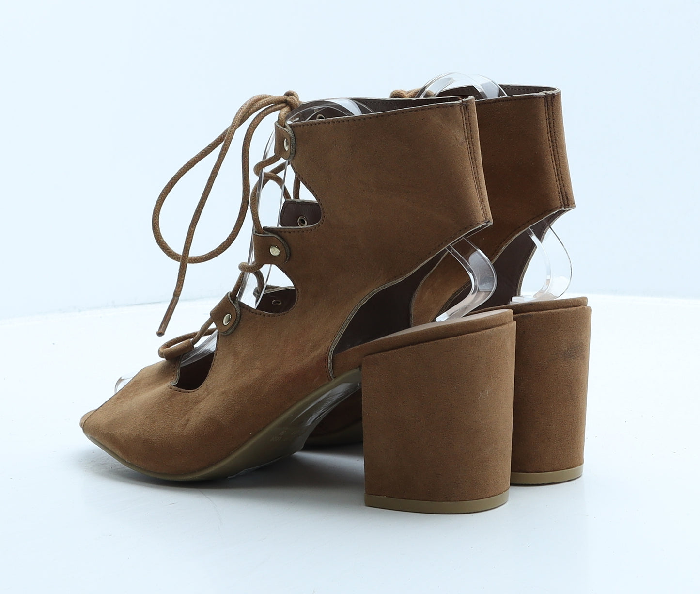 Primark Womens Brown Suede Gladiator Heel UK 7 40