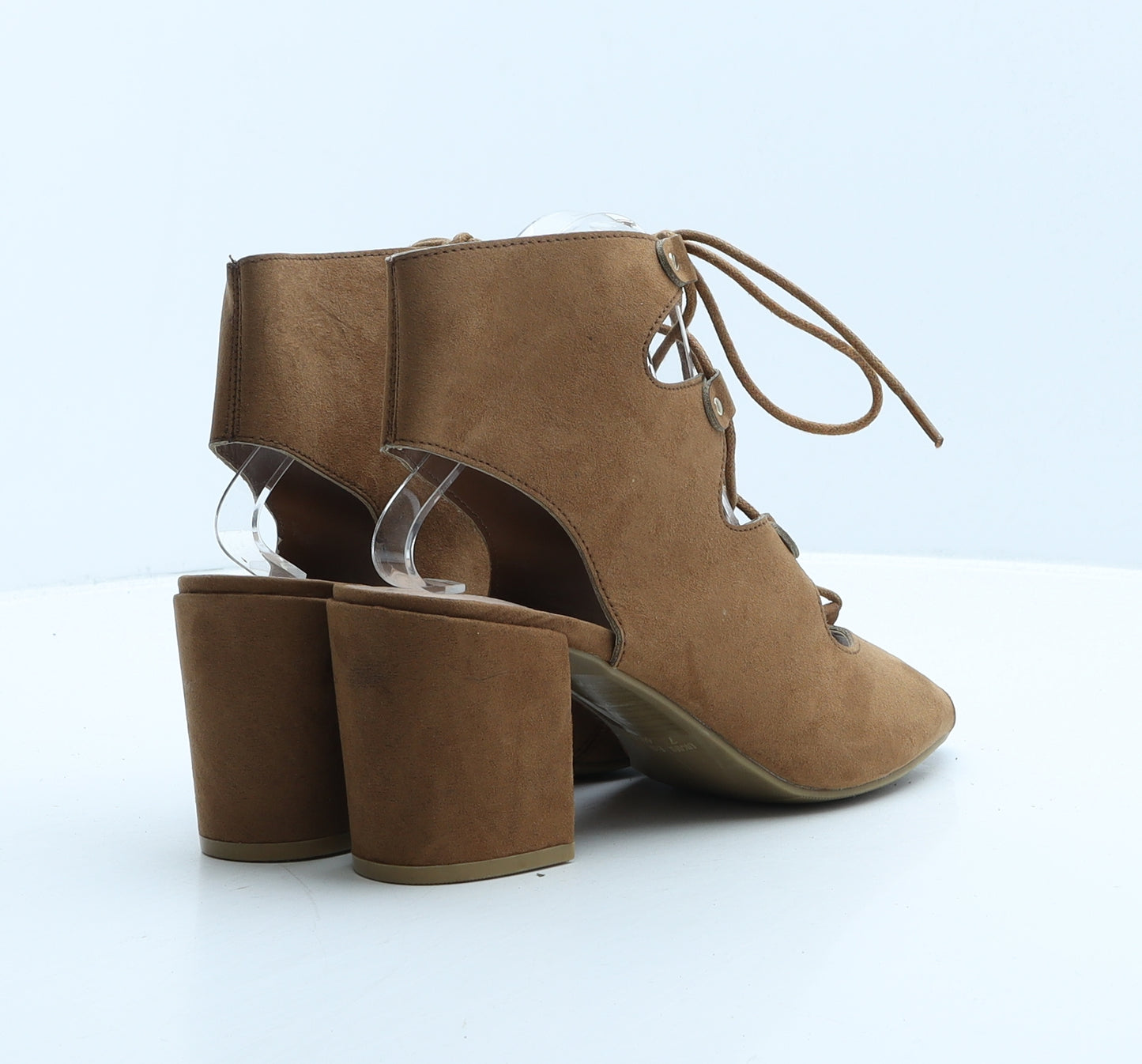 Primark Womens Brown Suede Gladiator Heel UK 7 40