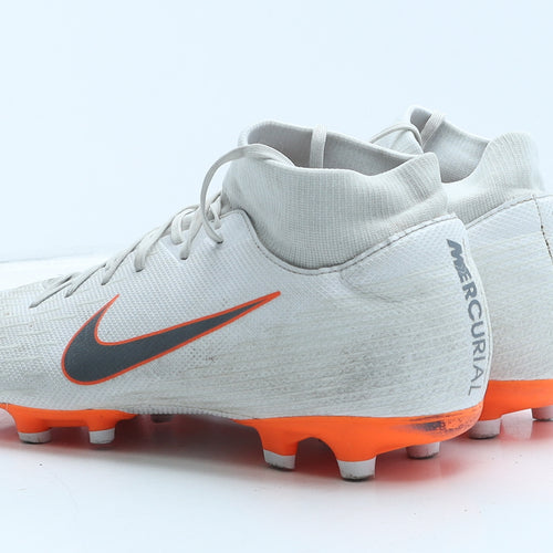 Nike Mens White Colourblock Leather Trainer UK 10 45 - Football boots