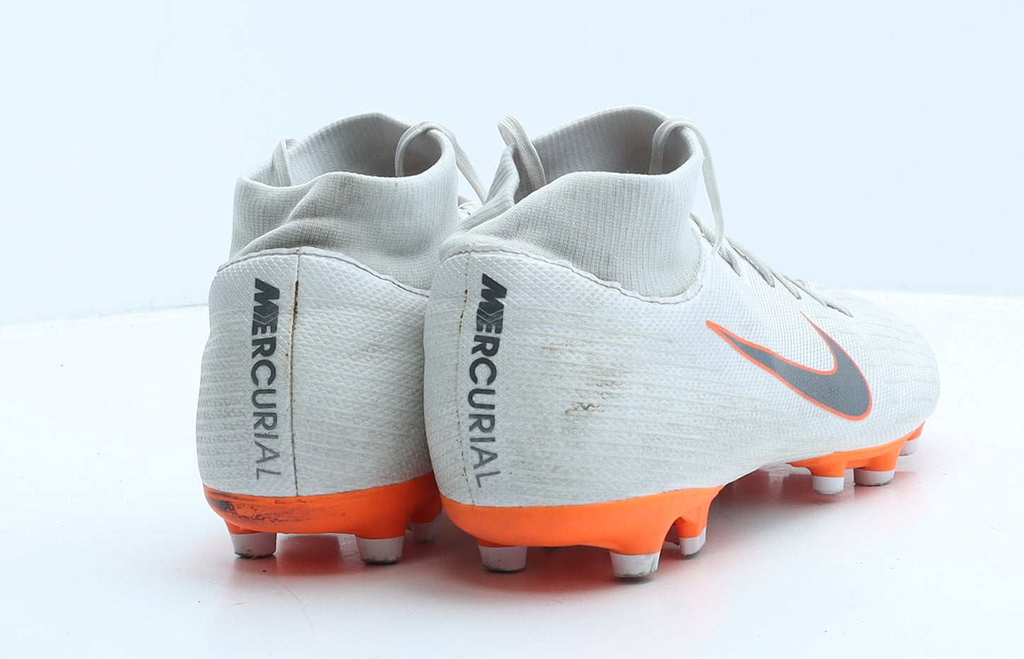 Nike Mens White Colourblock Leather Trainer UK 10 45 - Football boots