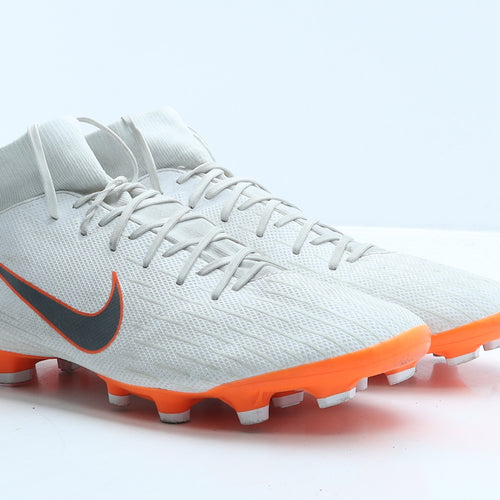 Nike Mens White Colourblock Leather Trainer UK 10 45 - Football boots