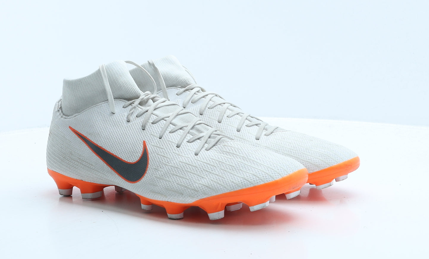 Nike Mens White Colourblock Leather Trainer UK 10 45 - Football boots