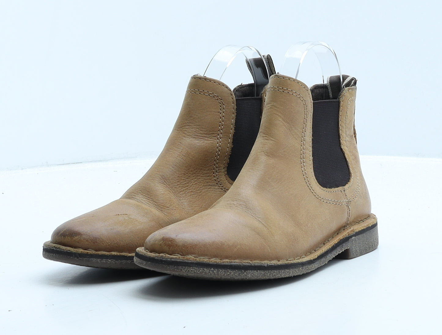 NEXT Boys Brown Leather Chelsea Boot UK 12