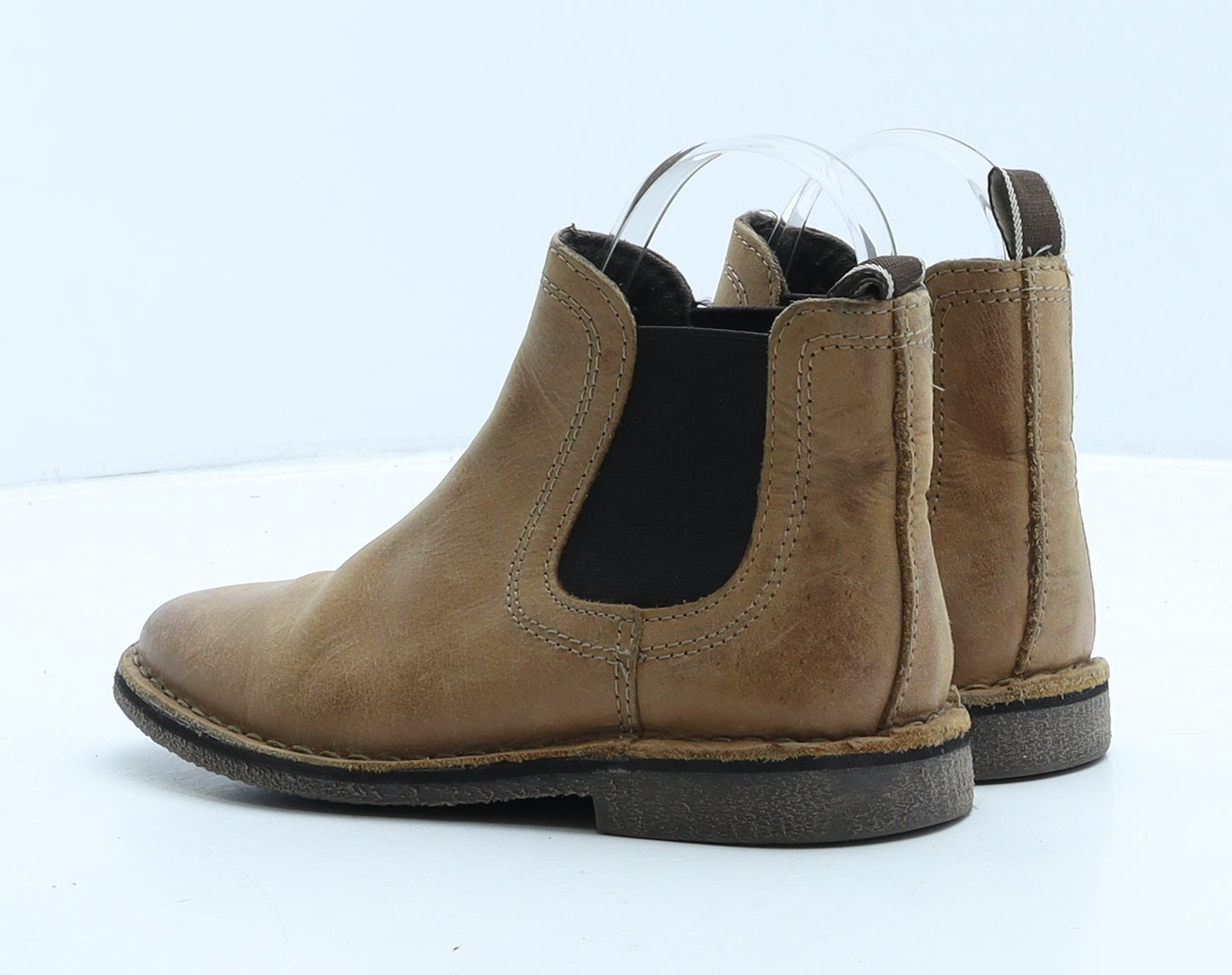 NEXT Boys Brown Leather Chelsea Boot UK 12