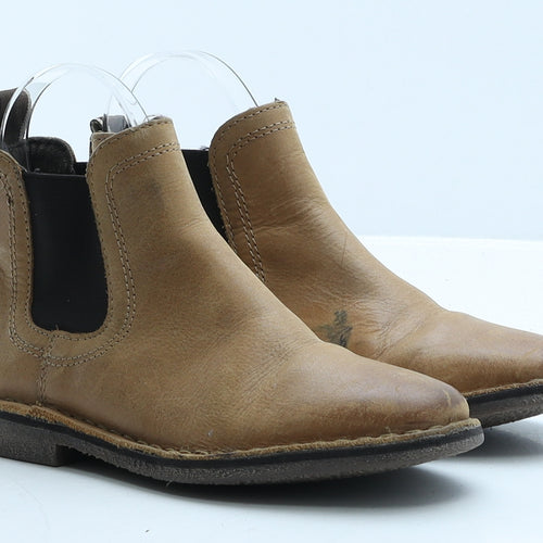 NEXT Boys Brown Leather Chelsea Boot UK 12