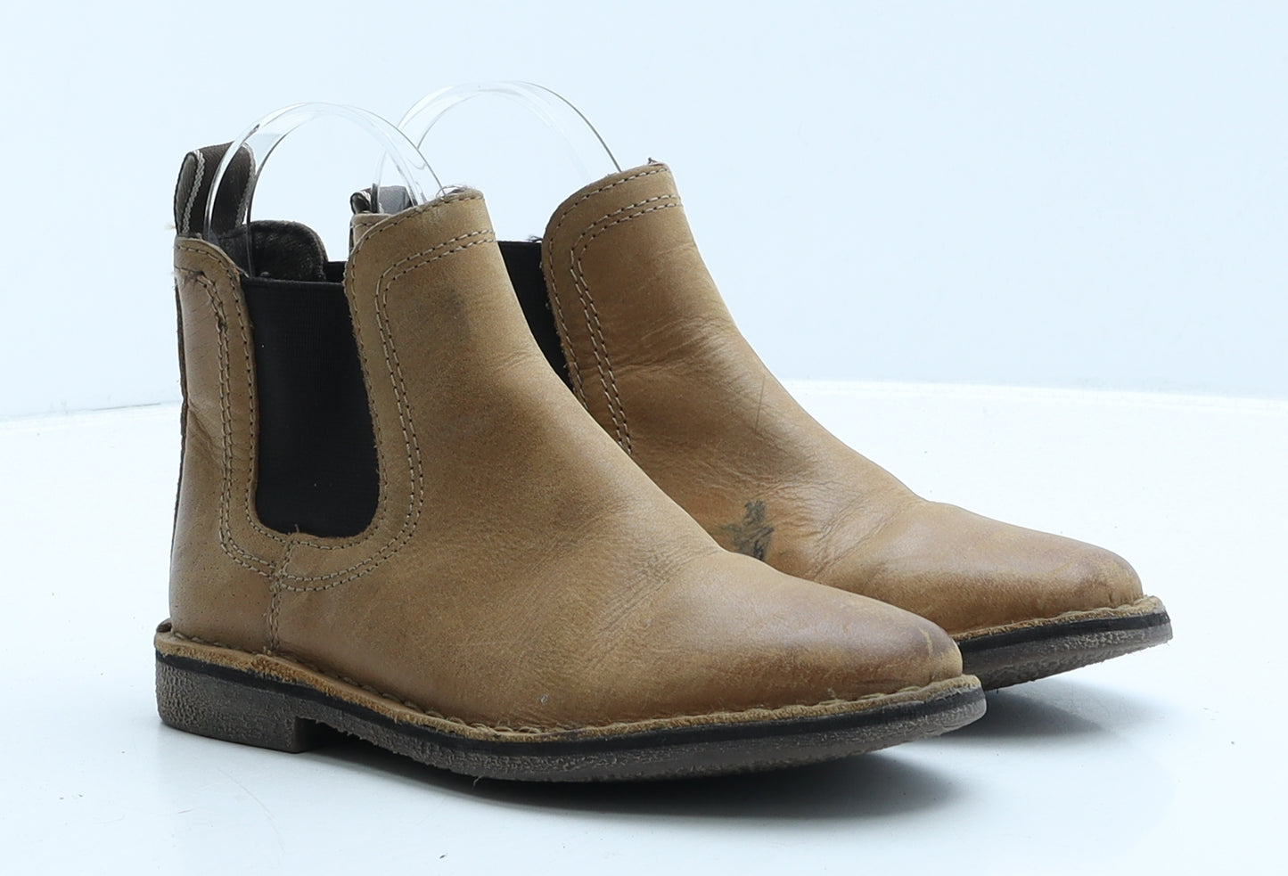 NEXT Boys Brown Leather Chelsea Boot UK 12