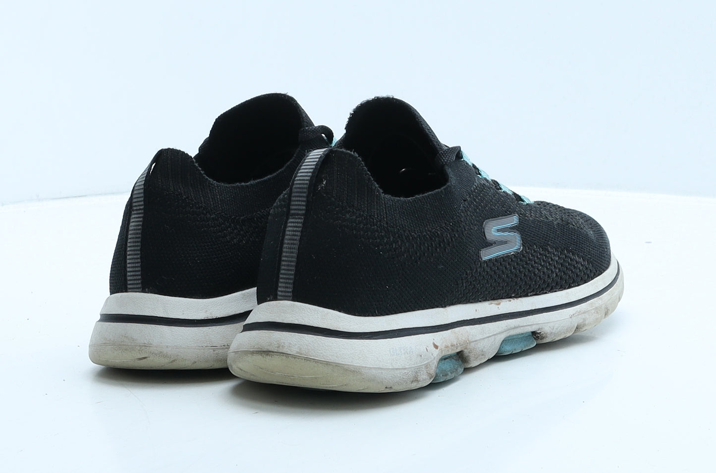 Skechers Womens Black Geometric Fabric Trainer UK 4.5 37.5
