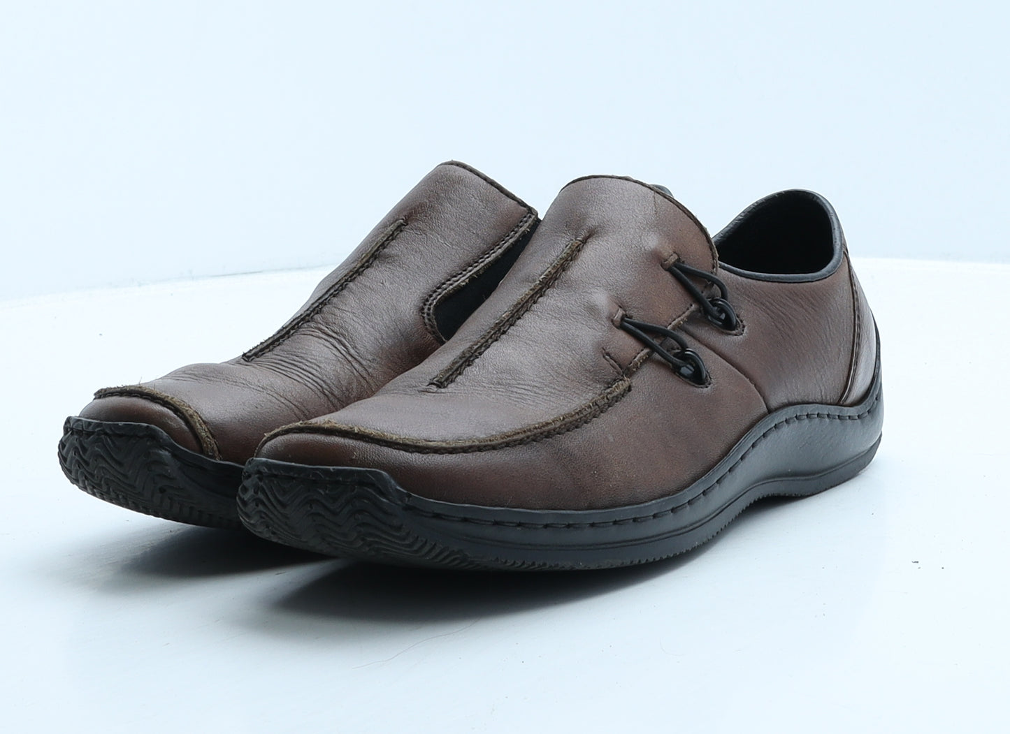 Rieker Womens Brown Leather Loafer Casual UK 7 40