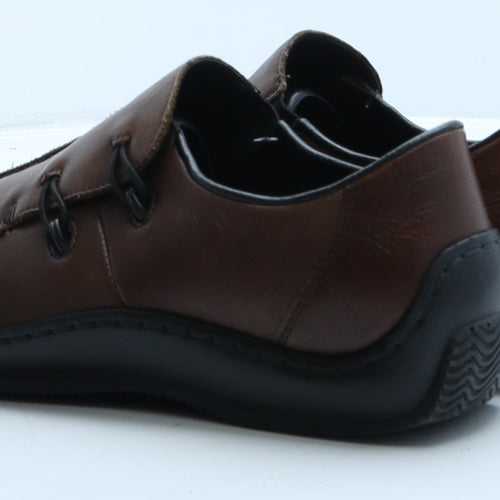 Rieker Womens Brown Leather Loafer Casual UK 7 40