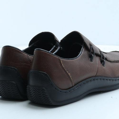 Rieker Womens Brown Leather Loafer Casual UK 7 40