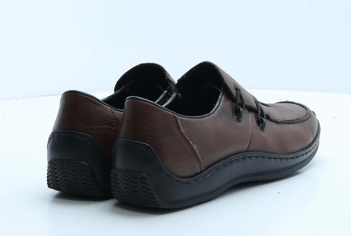 Rieker Womens Brown Leather Loafer Casual UK 7 40