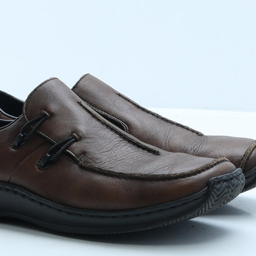 Rieker Womens Brown Leather Loafer Casual UK 7 40