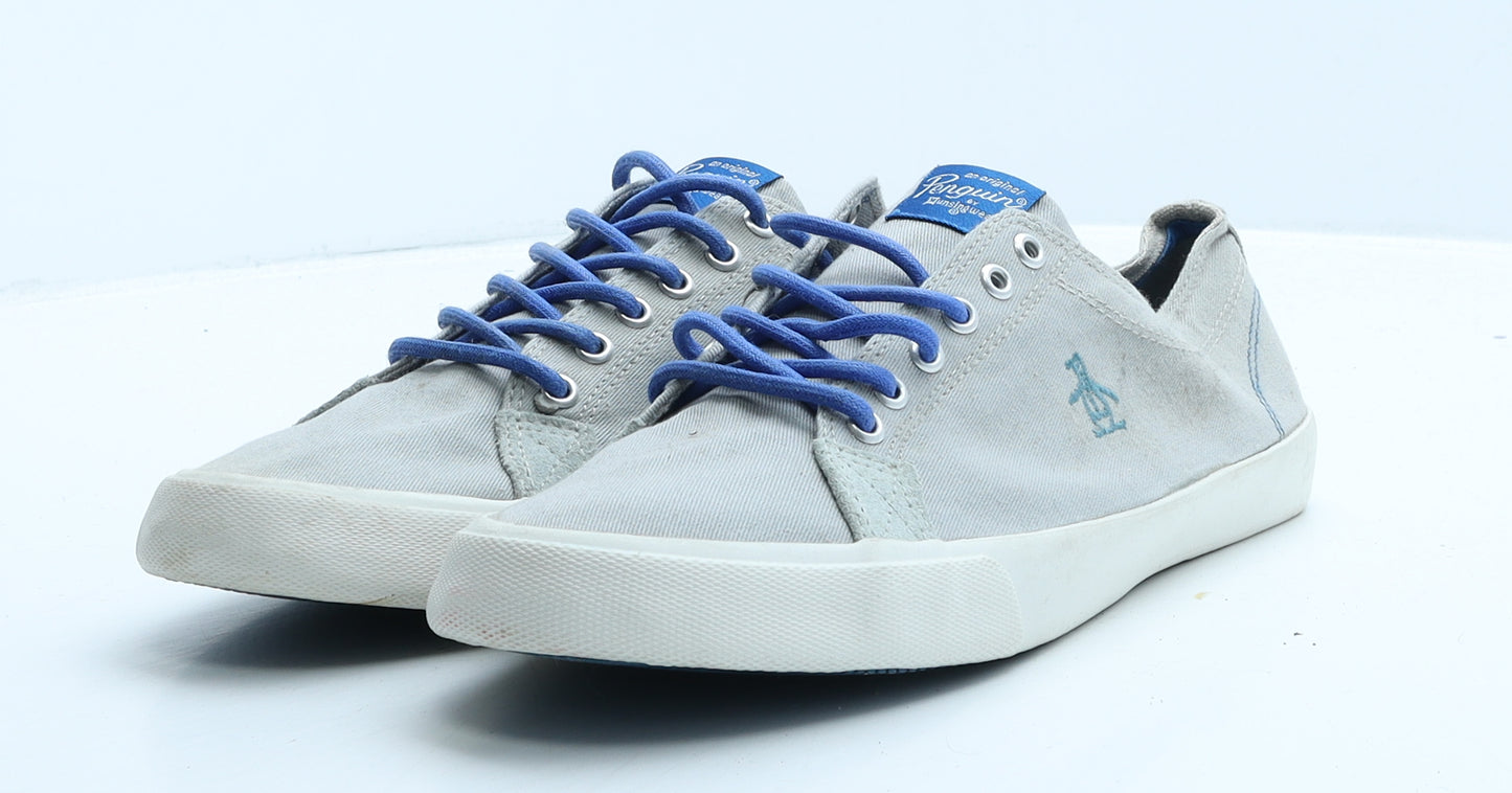 Original Penguin Mens Grey Fabric Trainer UK 8 41