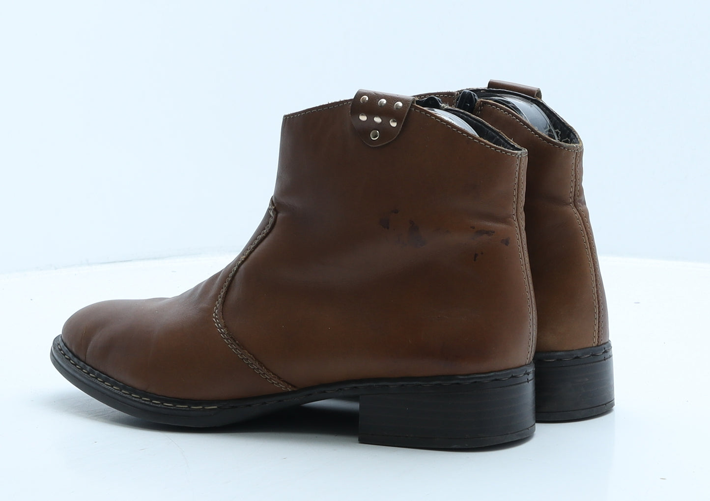 Rieker Womens Brown Leather Cowboy Boot UK 8 41