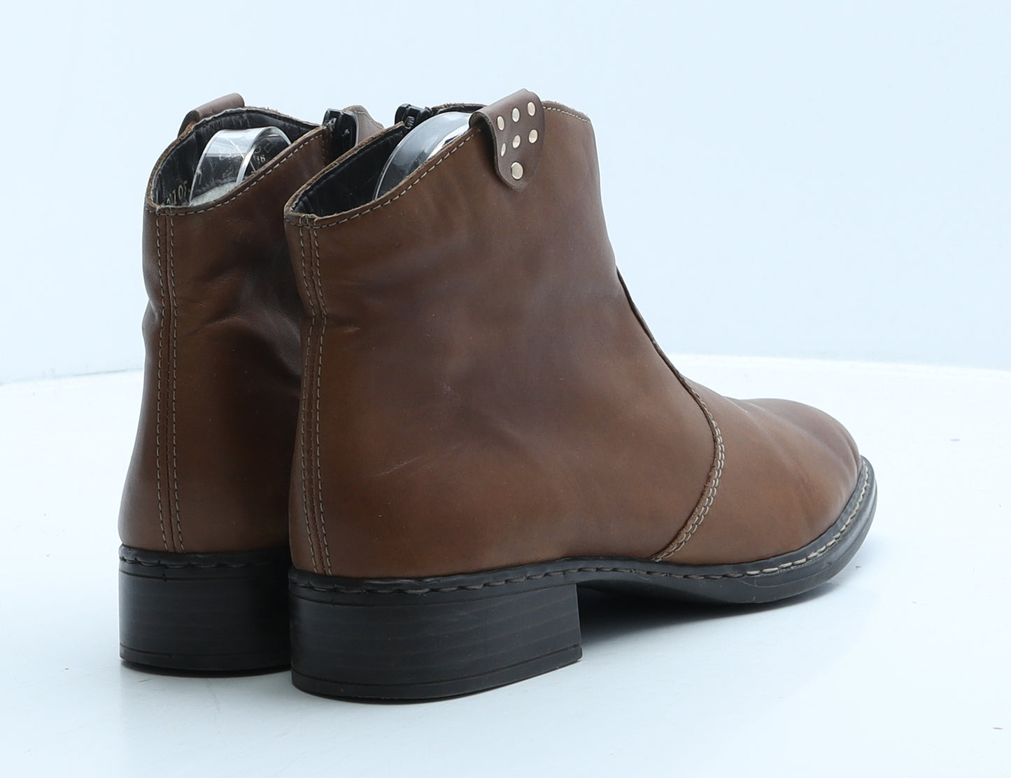 Rieker Womens Brown Leather Cowboy Boot UK 8 41