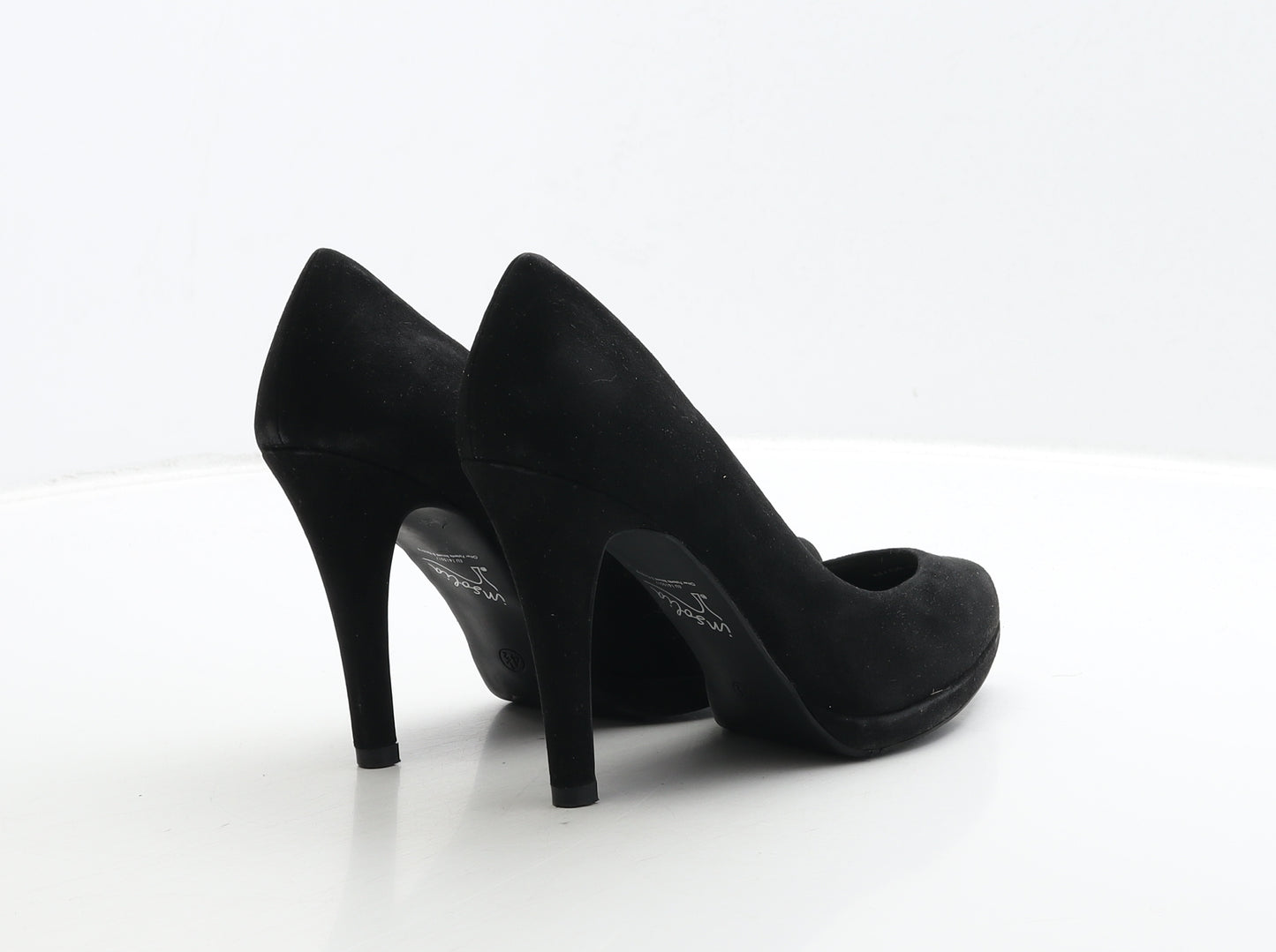 Marks and Spencer Womens Black Suede Court Heel UK 4.5