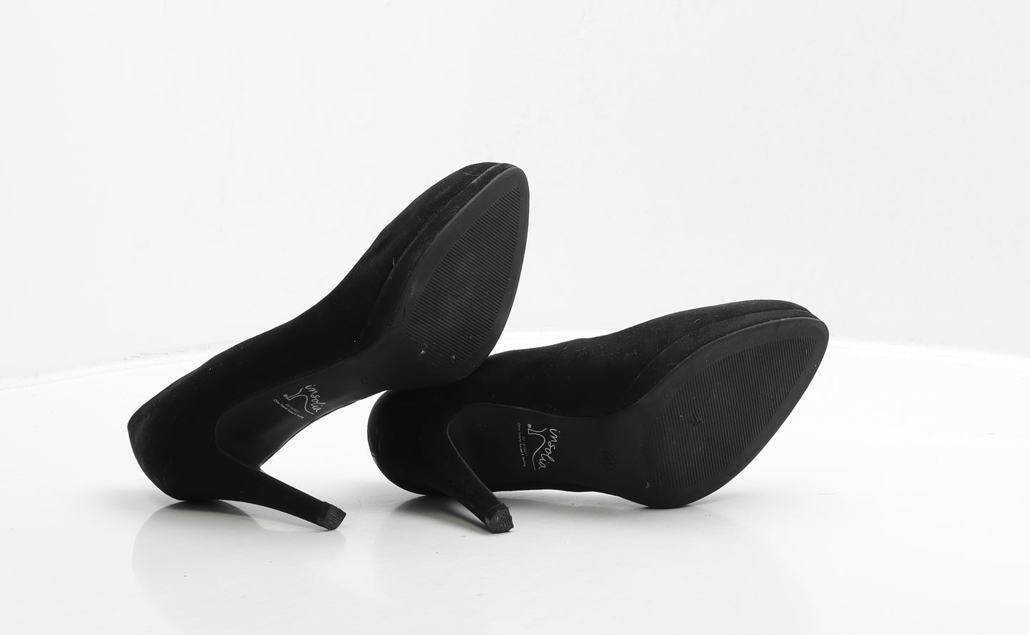 Marks and Spencer Womens Black Suede Court Heel UK 4.5