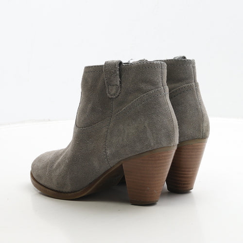 New Look Womens Grey Suede Cowboy Boot UK 5 38