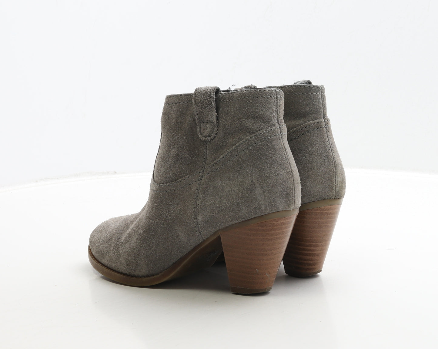 New Look Womens Grey Suede Cowboy Boot UK 5 38
