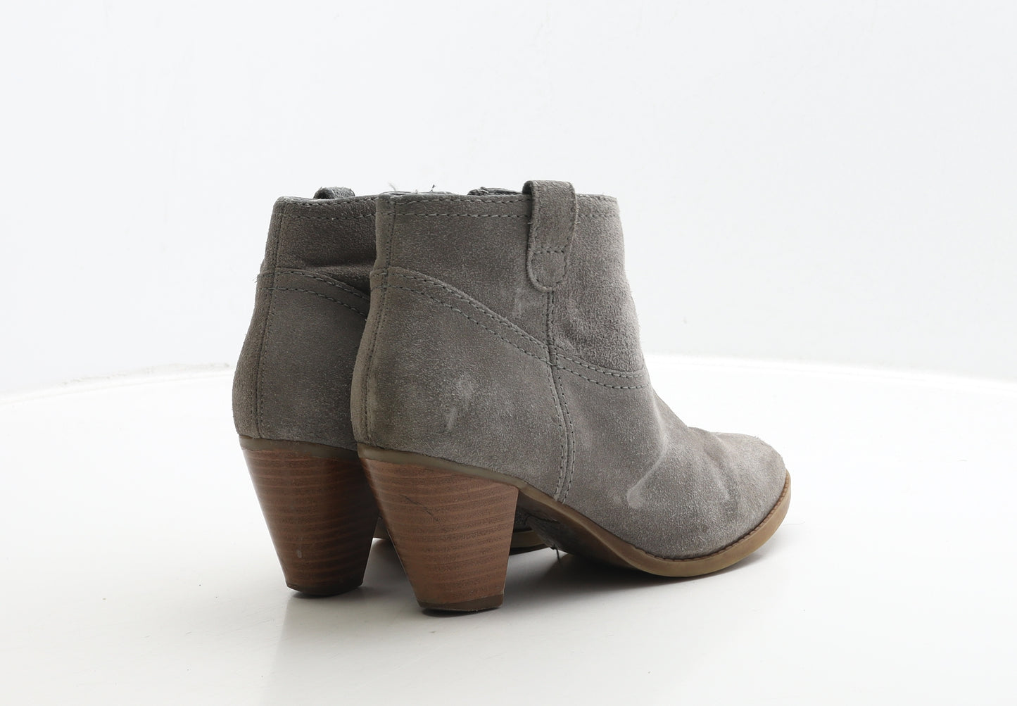 New Look Womens Grey Suede Cowboy Boot UK 5 38