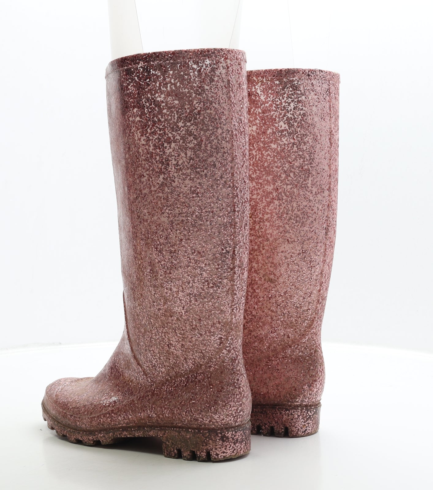 Preworn Womens Pink Rubber Wellies Boot UK 4