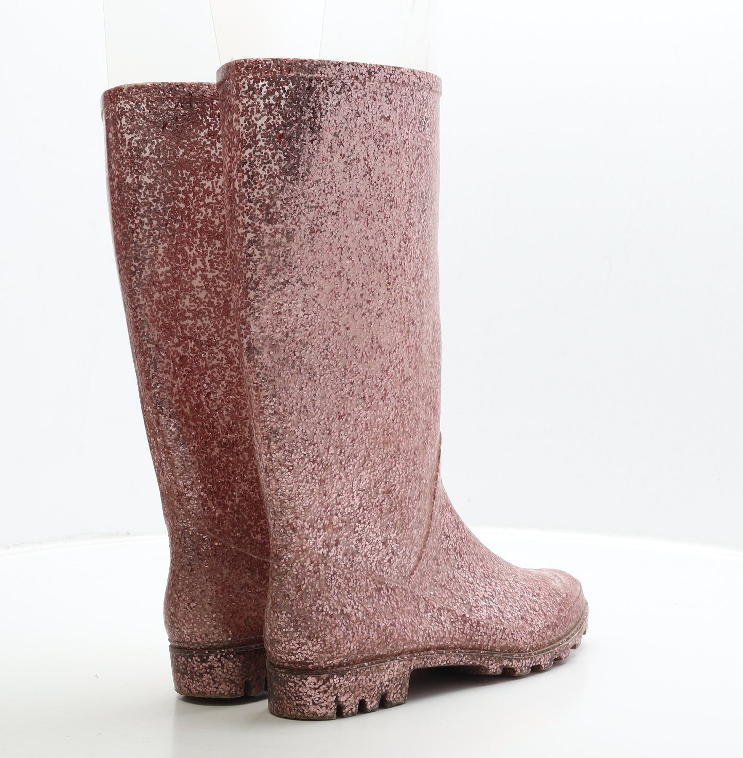 Preworn Womens Pink Rubber Wellies Boot UK 4