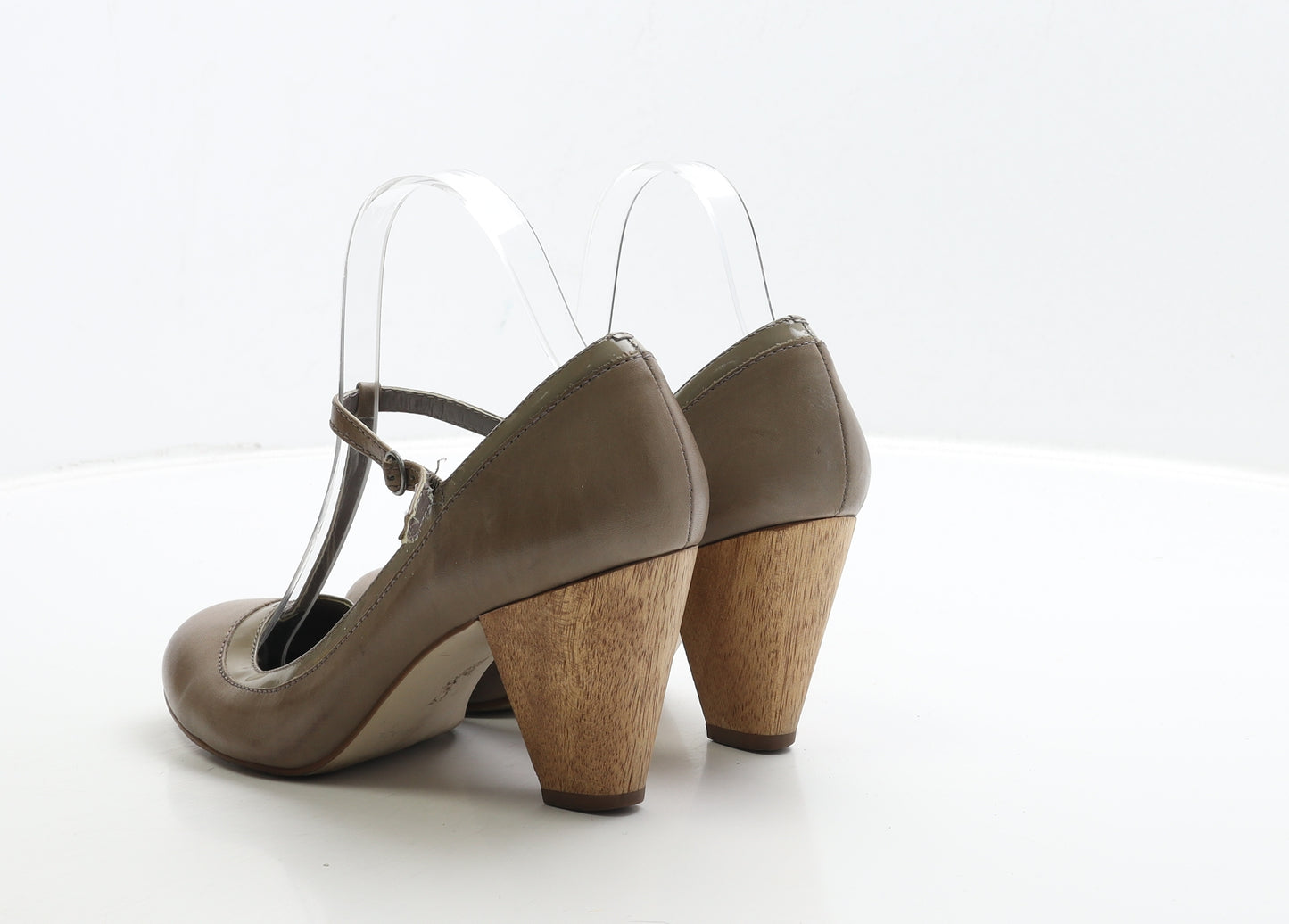 French Connection Womens Brown Leather Court Heel UK 6 39