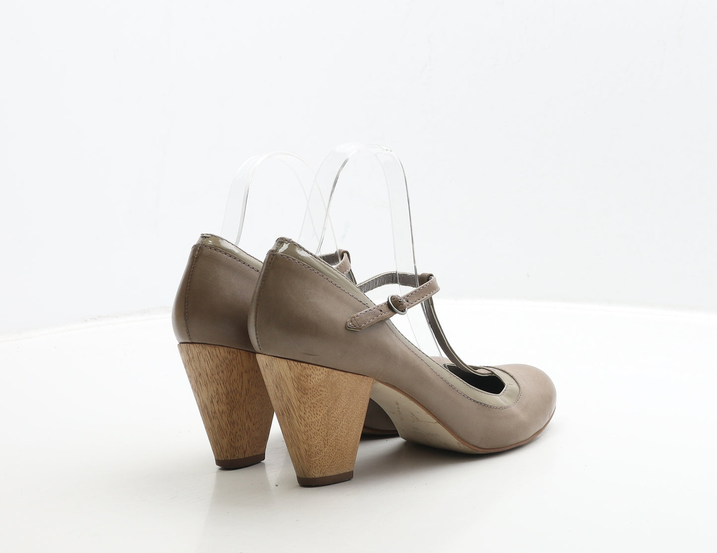 French Connection Womens Brown Leather Court Heel UK 6 39