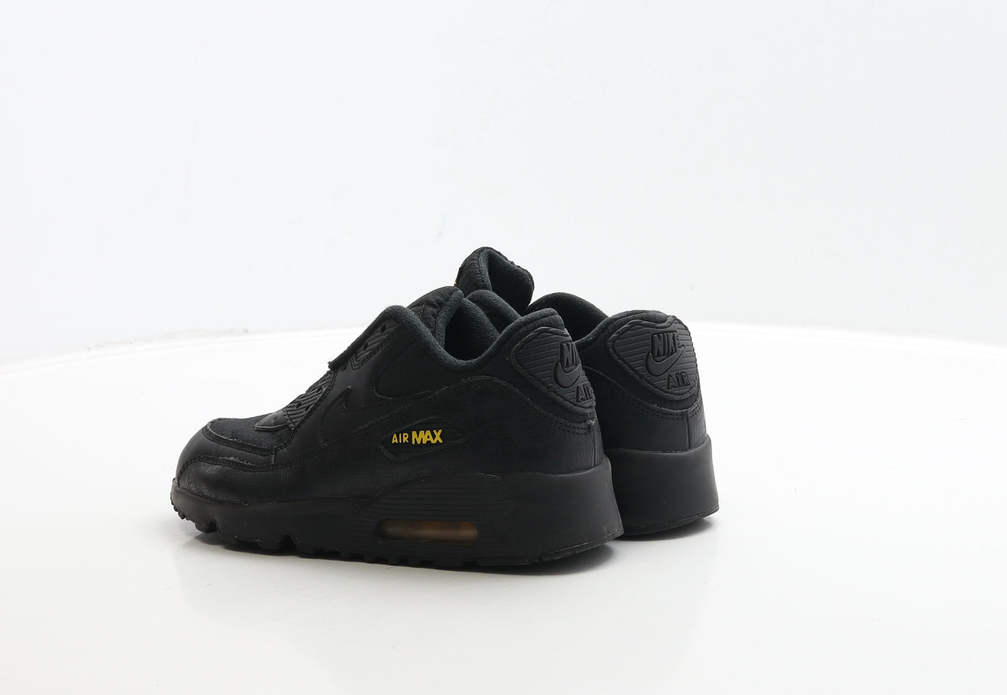 Nike Boys Black Polyester Trainer UK 1.5 33.5 - Airmax