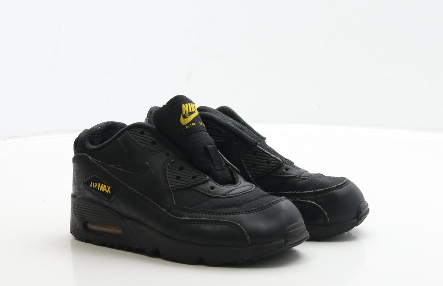 Nike Boys Black Polyester Trainer UK 1.5 33.5 - Airmax