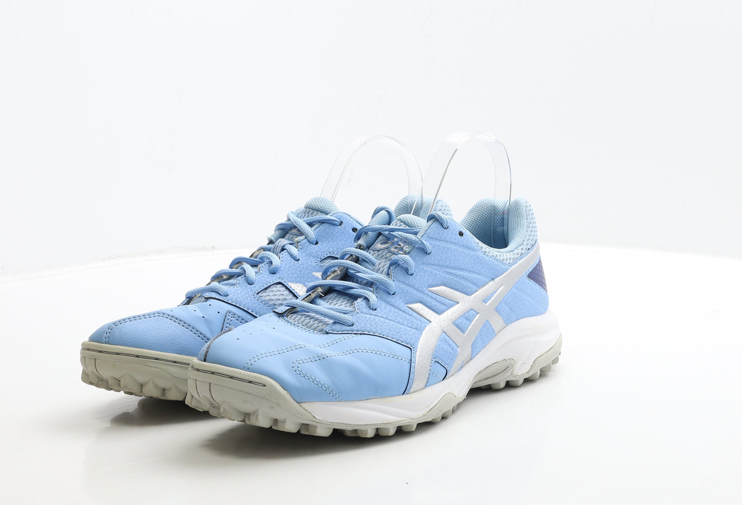 ASICS Mens Blue Leather Trainer UK 8 42