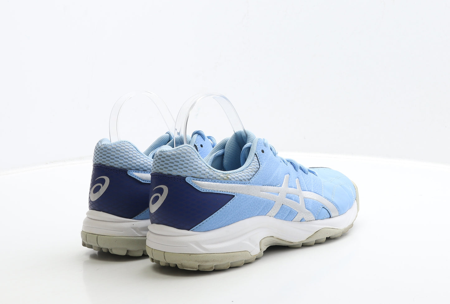 ASICS Mens Blue Leather Trainer UK 8 42