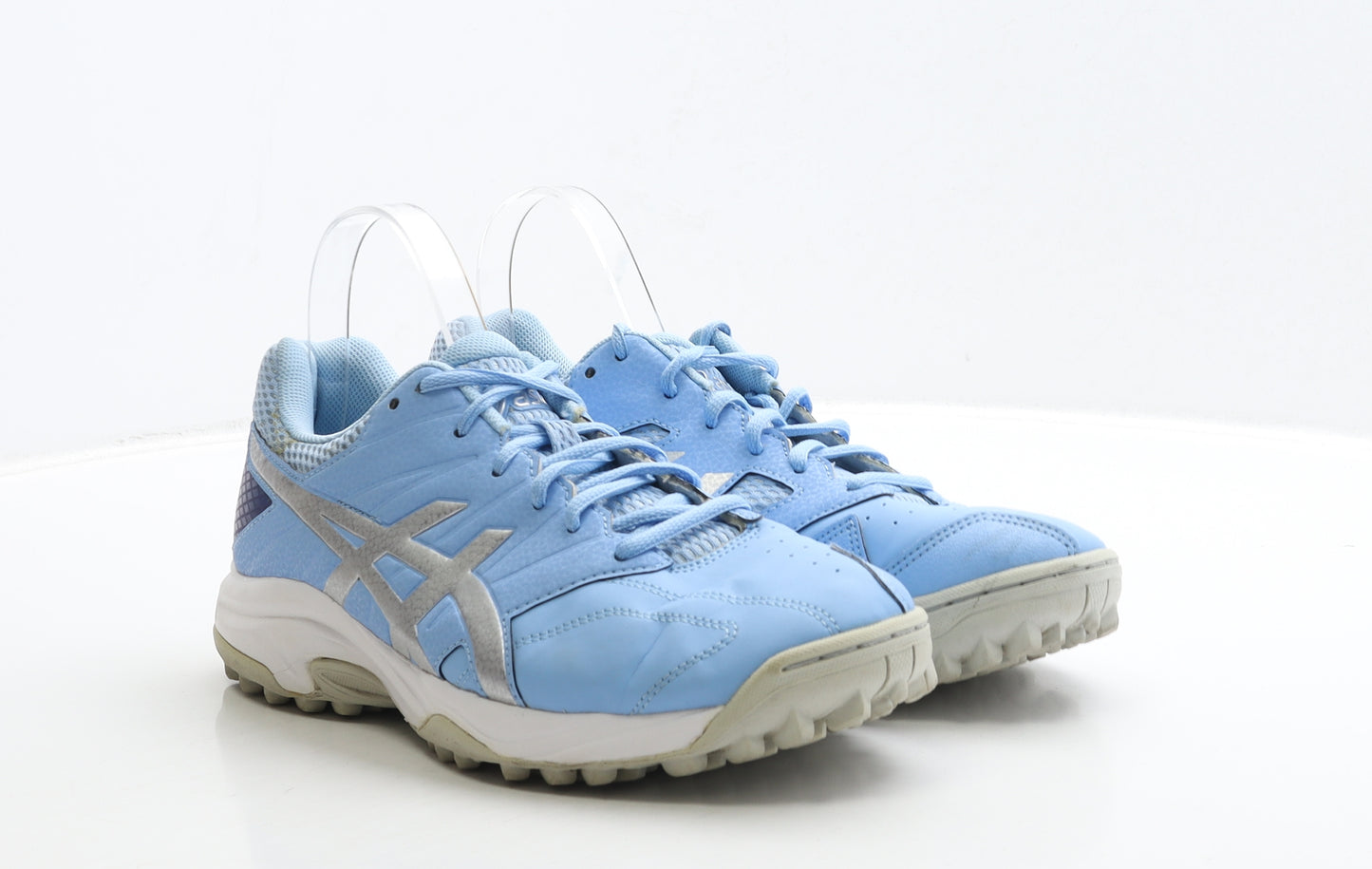 ASICS Mens Blue Leather Trainer UK 8 42