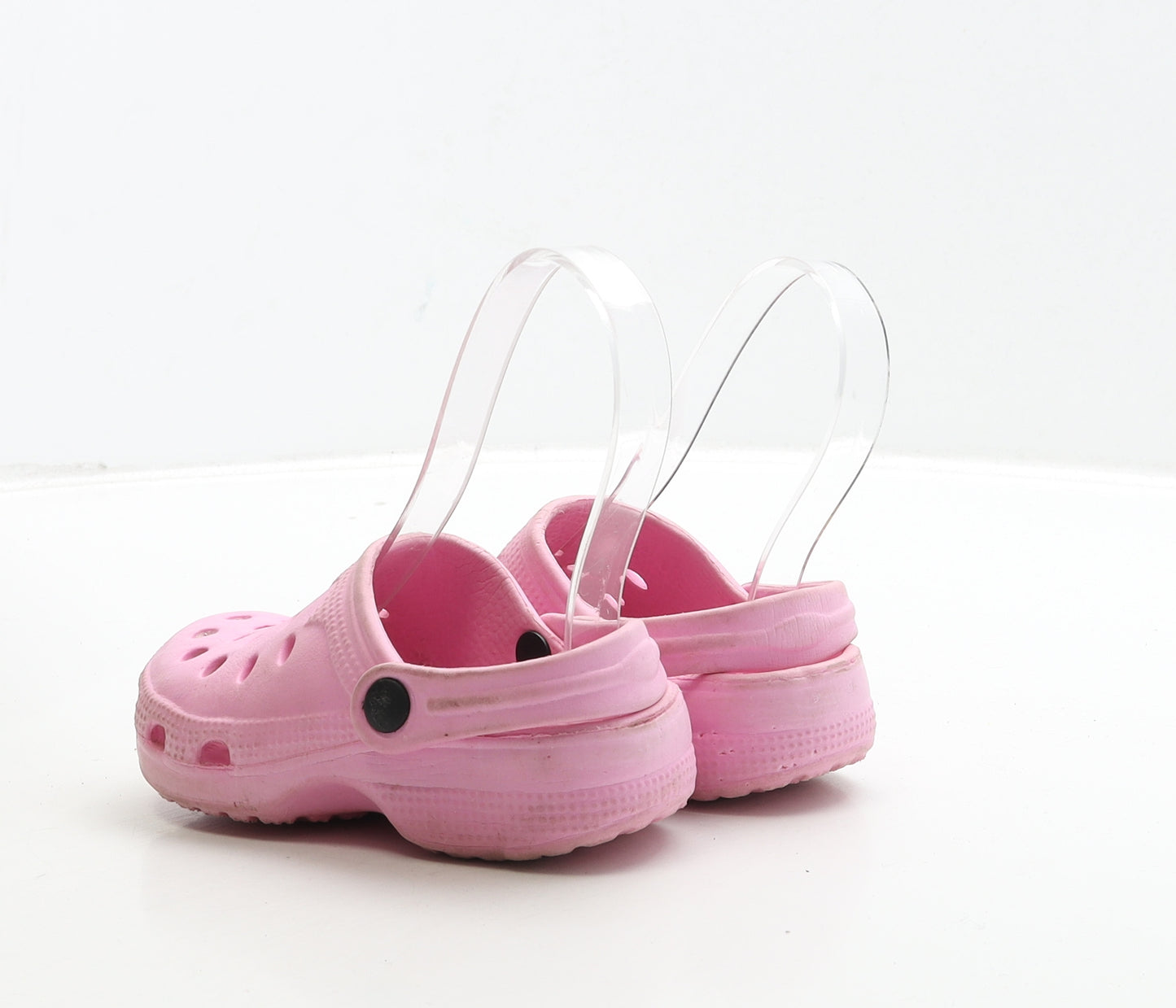 Preworn Girls Pink Rubber Clog Sandal UK 9 27