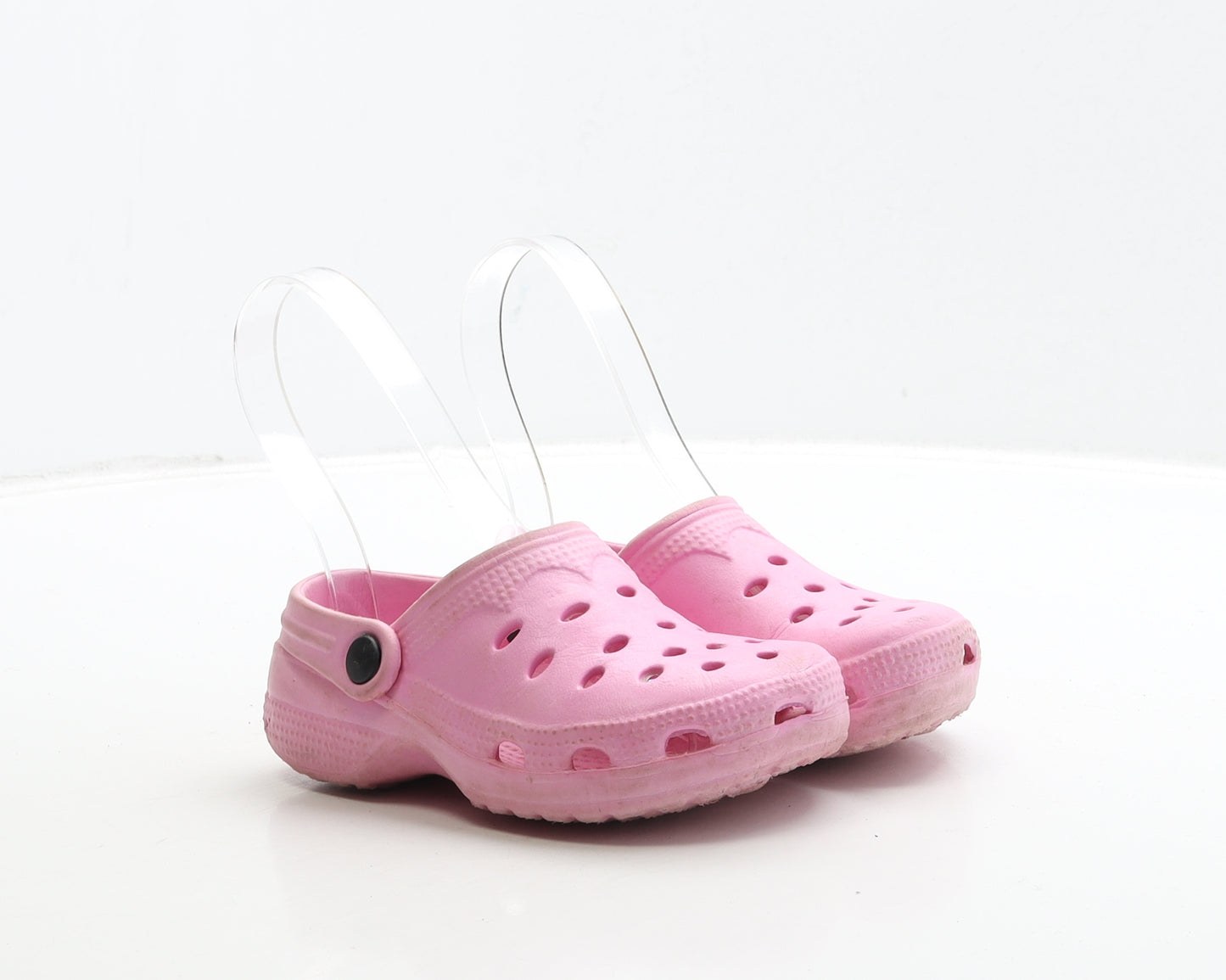 Preworn Girls Pink Rubber Clog Sandal UK 9 27