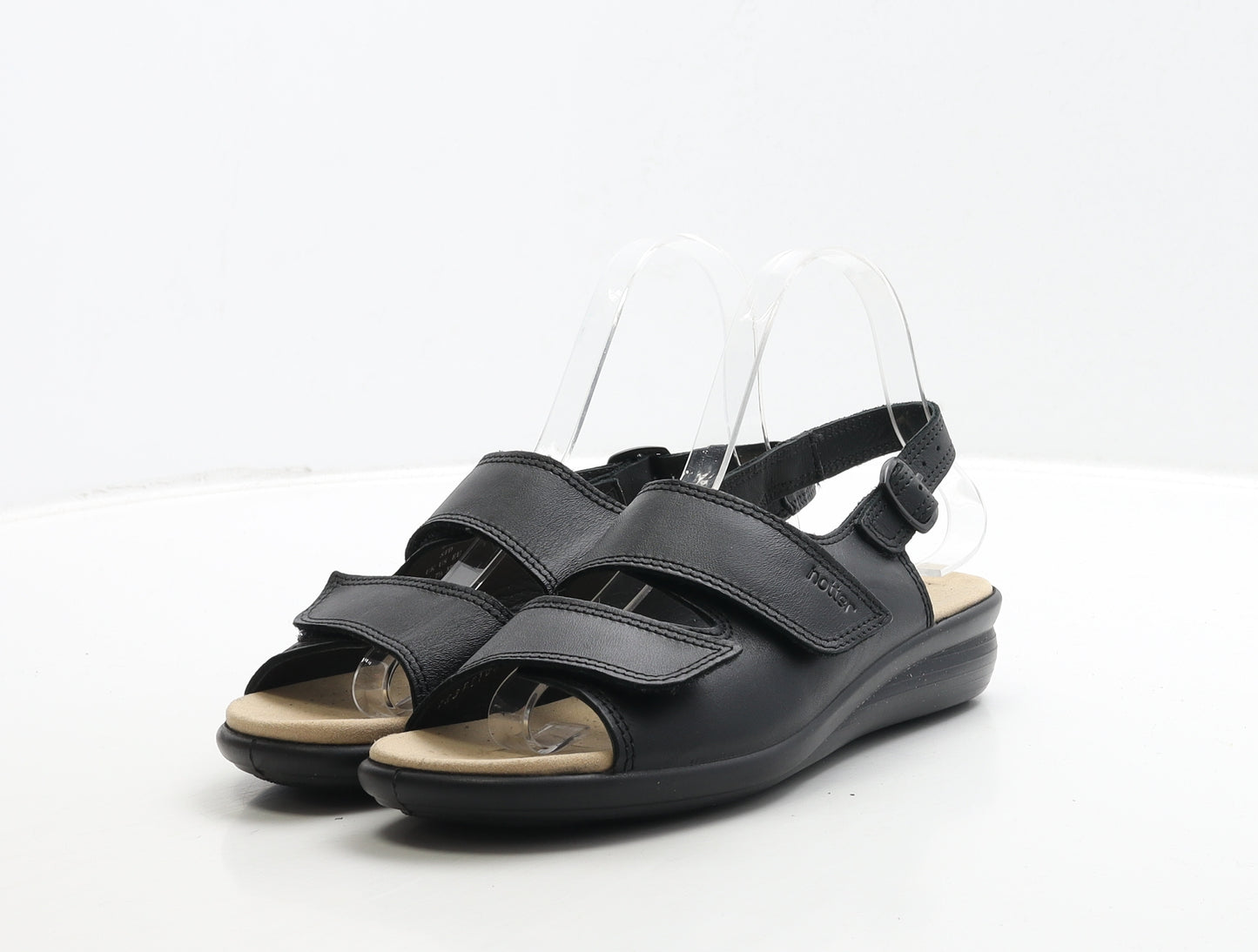 Hotter Womens Blue Leather Slingback Sandal UK 5.5