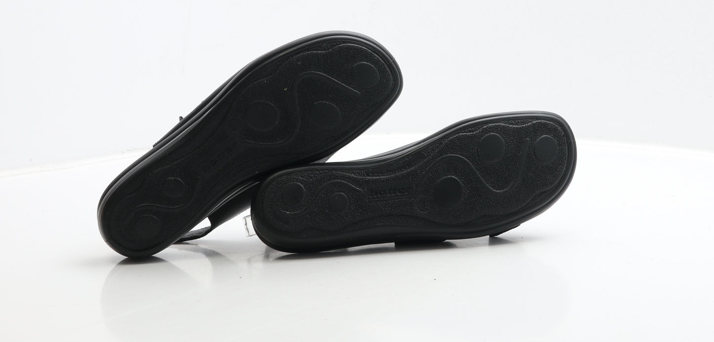 Hotter Womens Blue Leather Slingback Sandal UK 5.5