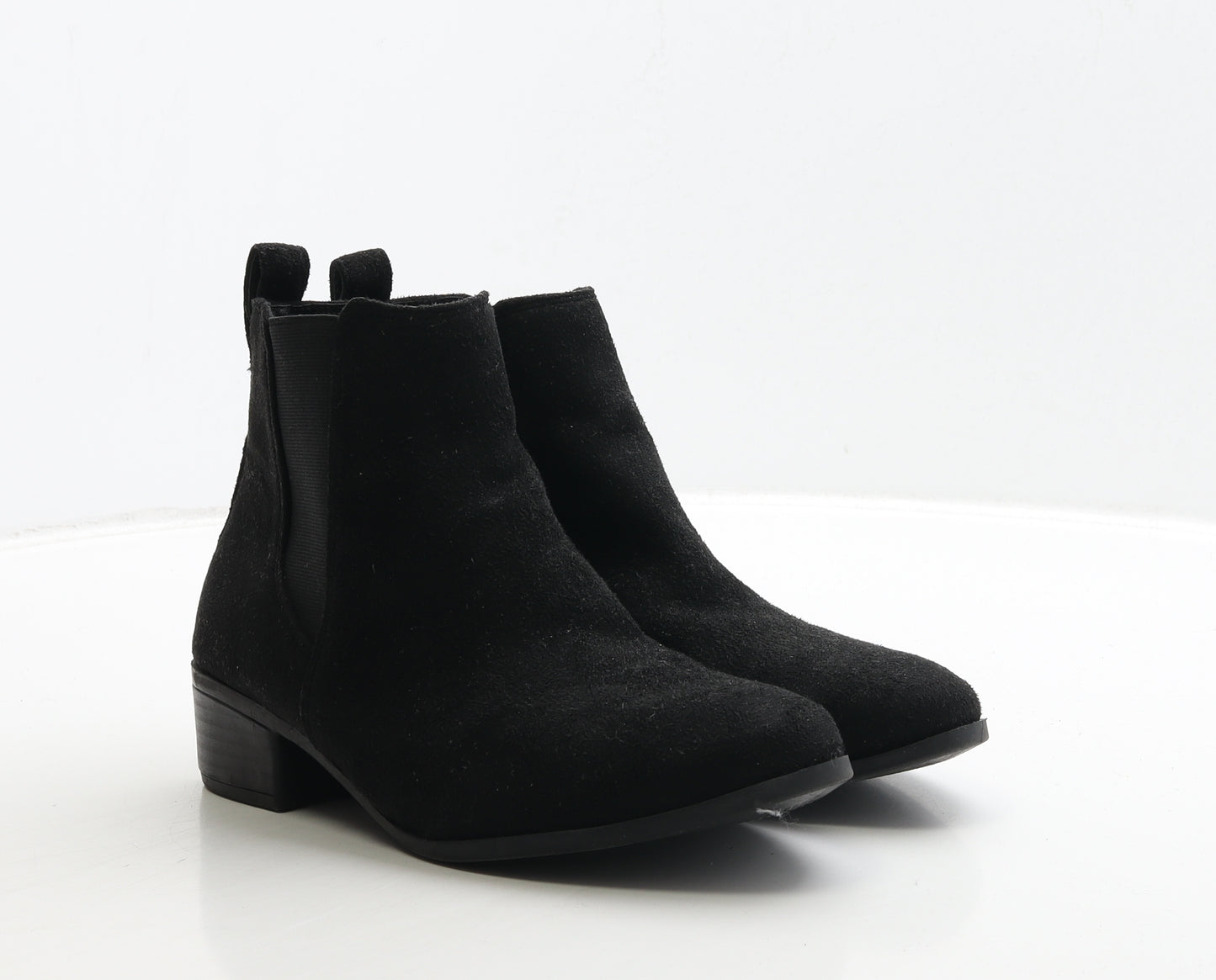 SheIn Womens Black Suede Chelsea Boot UK 8