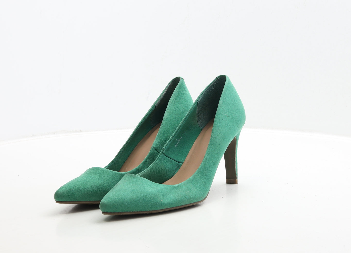 Marks and Spencer Womens Green Suede Court Heel UK 7