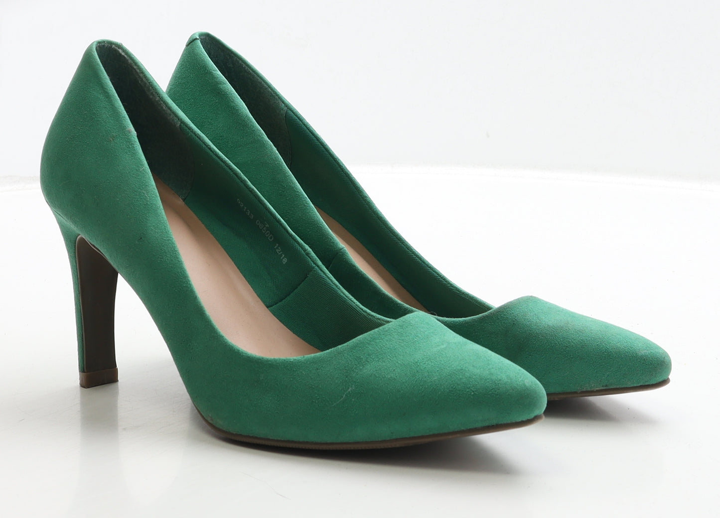 Marks and Spencer Womens Green Suede Court Heel UK 7