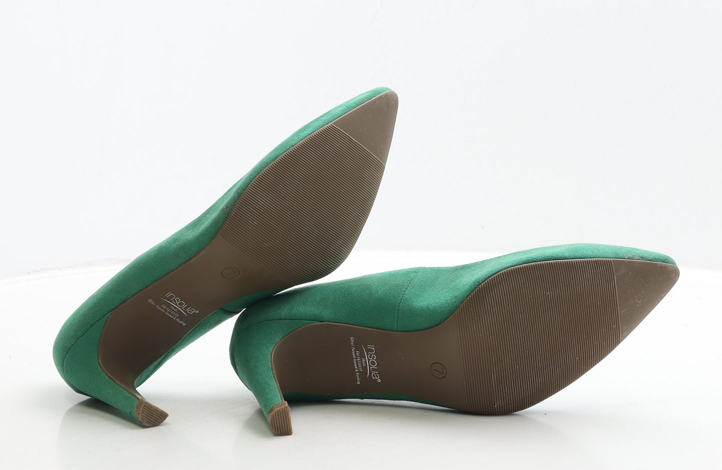 Marks and Spencer Womens Green Suede Court Heel UK 7